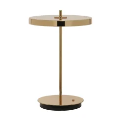 UMAGE LED-ladattava pöytävalaisin Asteria Move kiillotettu messinki 31 cm