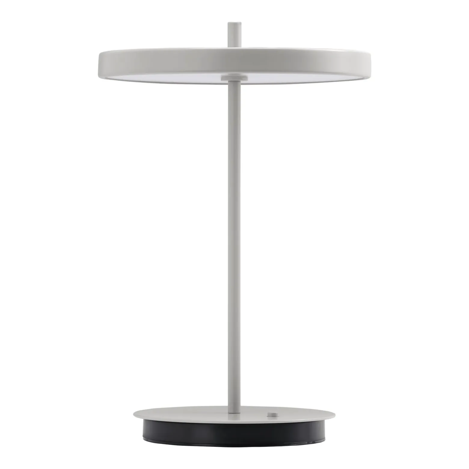 UMAGE LED ladattava pöytävalaisin Asteria Move sumu harmaa uni, 31cm