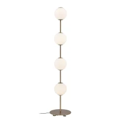 UMAGE LED-lattiavalo Audrey, messinkivärinen, korkeus 128 cm, 4-lamppuinen.