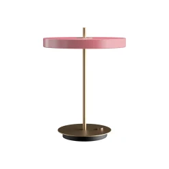 UMAGE LED-pöytävalaisin Asteria Table, USB, ruusu/messinki