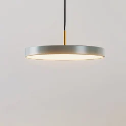 UMAGE LED-riippuvalaisin Asteria Mini, vaaleanvihreä/messinki, Ø 31 cm