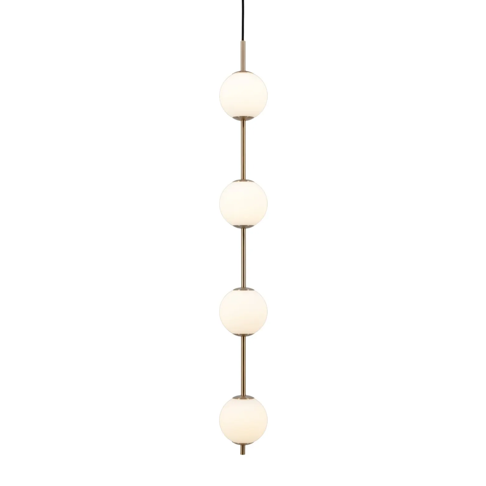 UMAGE LED-riippuvalaisin Audrey, messinkivärinen, 4-lamppuinen, Ø 12 cm