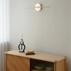 UMAGE LED-seinävalaisin Omni, messinki, pituus 74 cm