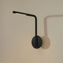 UMAGE LED-seinävalaisin Omni Pivot, musta, himmennettävä