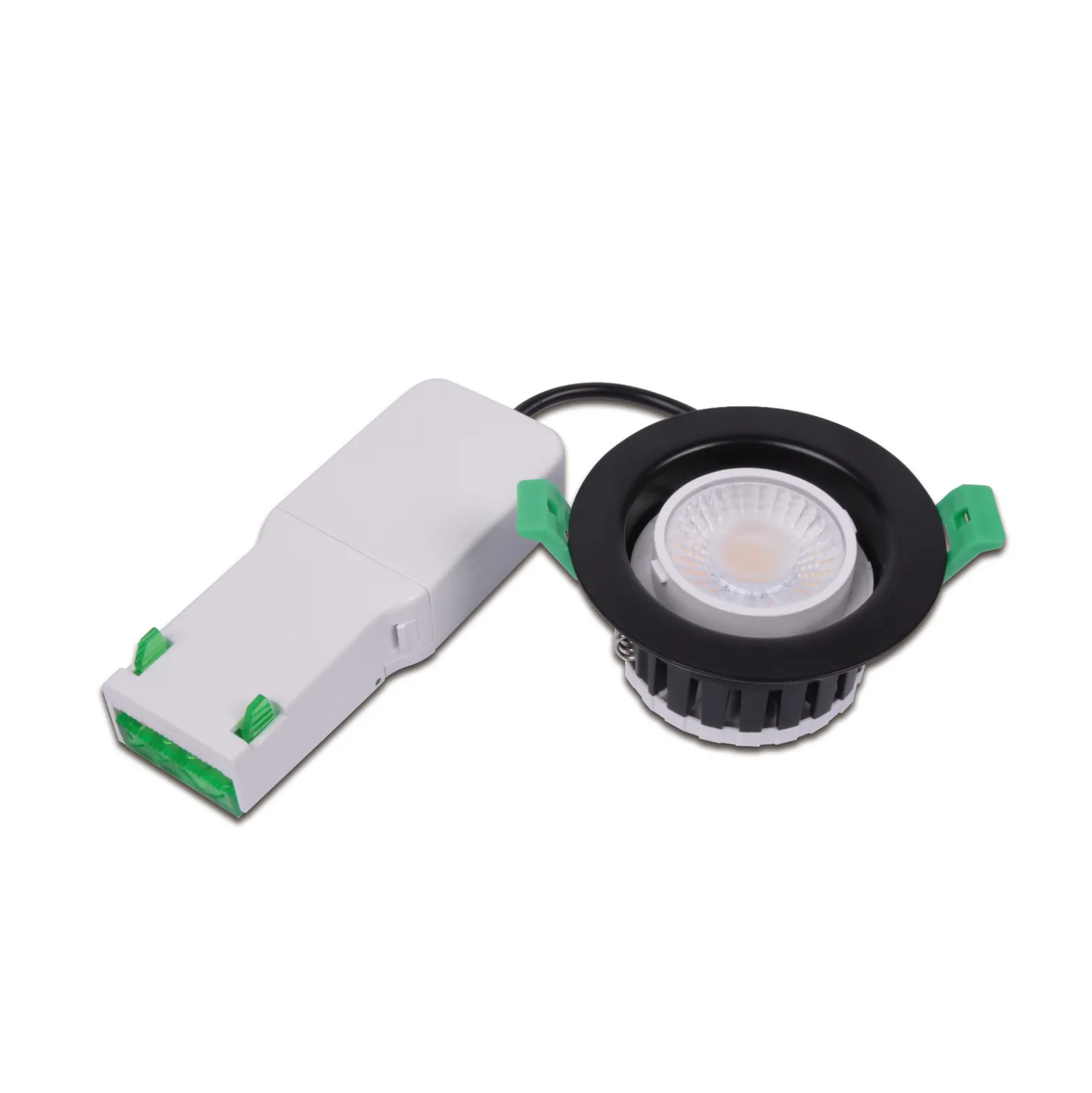 Upotettava LED-kohdevalaisin Eco R 68 ruostumaton teräs Ø 9 cm metalli IP65 CCT