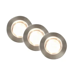 Upotettava LED-kohdevalaisin 3914032 IP67 12 V, 3 kpl:n aloituspaketti, 4,5 cm,