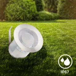 Upotettava LED-kohdevalaisin 3913032 IP67 12 V, 3-paikkainen laajennusosa 3 cm,