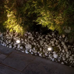 Upotettava LED-kohdevalaisin, nikkeli, Ø 9 cm, alumiini/ruostumaton teräs