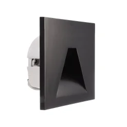 UPOTETTAVA LED-SEINÄVALAISIN SET Alwaid musta 8x8 cm kulma 2,700 K
