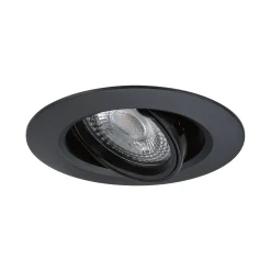 Upotettava spotti 92117, musta, Ø9 cm, himmennys 30°, kääntyvä, 10 kpl:n sarja,
