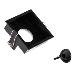 Uppokohdevalo Hyde 1-lamp. kulmikas IP44 musta