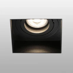 Uppokohdevalo Hyde 1-lamp. kulmikas musta