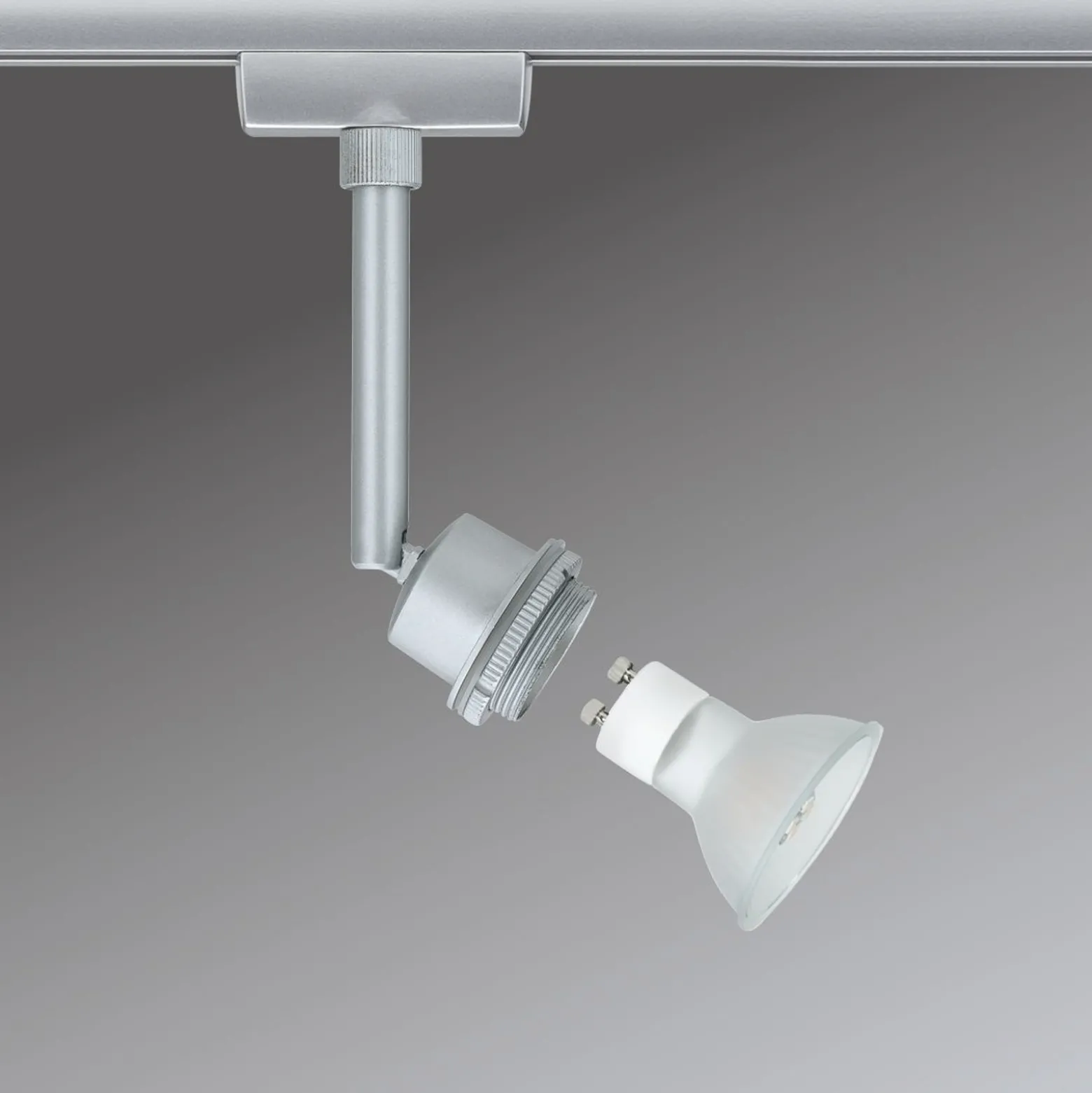 URail LED-spotti 3,5 W GZ10 kromi matta URail LED-spotti 3,5 W GZ10 kromi