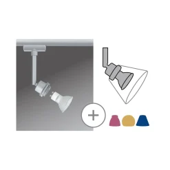URail LED-spotti 3,5 W GZ10 kromi matta URail LED-spotti 3,5 W GZ10 kromi