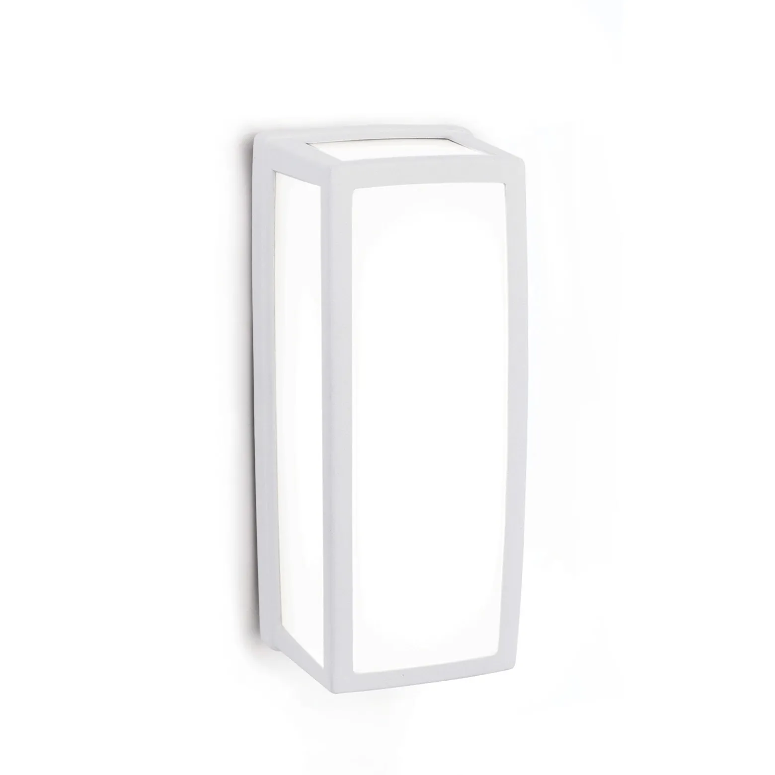 Valkoinen LED-ulkoseinävalaisin Bob IP54 alumiinia