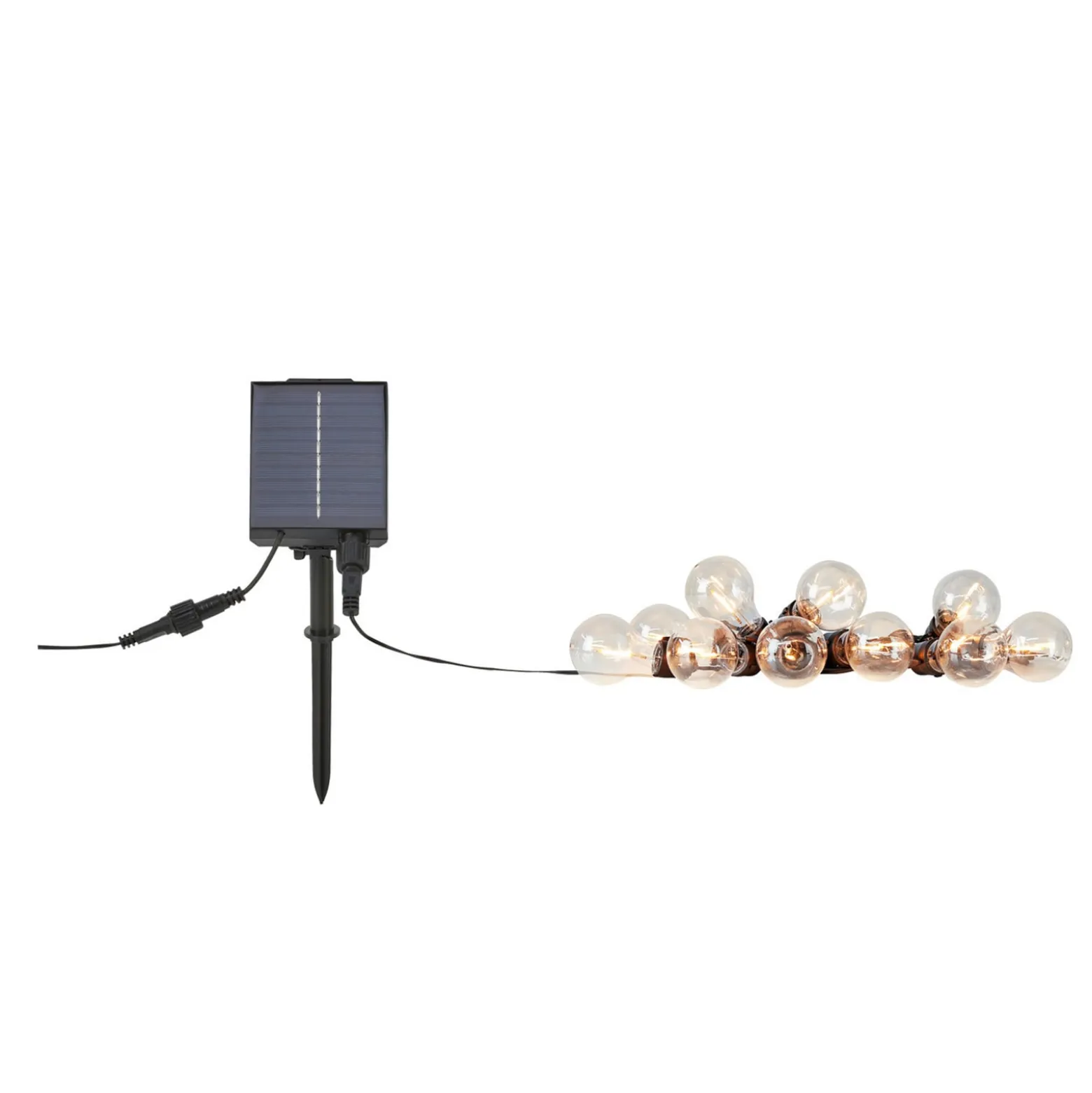 Valoketju Suno, aurinko, USB, muovi, 10-lamppuinen, IP44