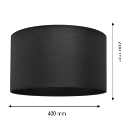 Varjostin Alba, Ø 40 cm, E27, musta