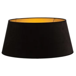 Varjostin Cone korkeus 25,5 cm, musta/kultainen