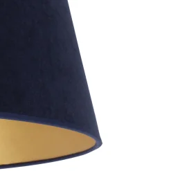 Varjostin Cone korkeus 18 cm, tummansininen/kulta