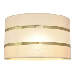 Varjostin Helen E27 Ø25/korkeus 15 cm ecru-kulta