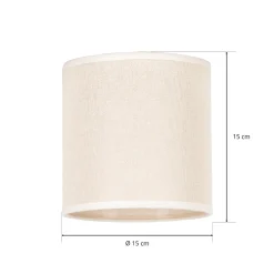 Varjostin Roller, beige, Ø 15 cm, korkeus 15 cm