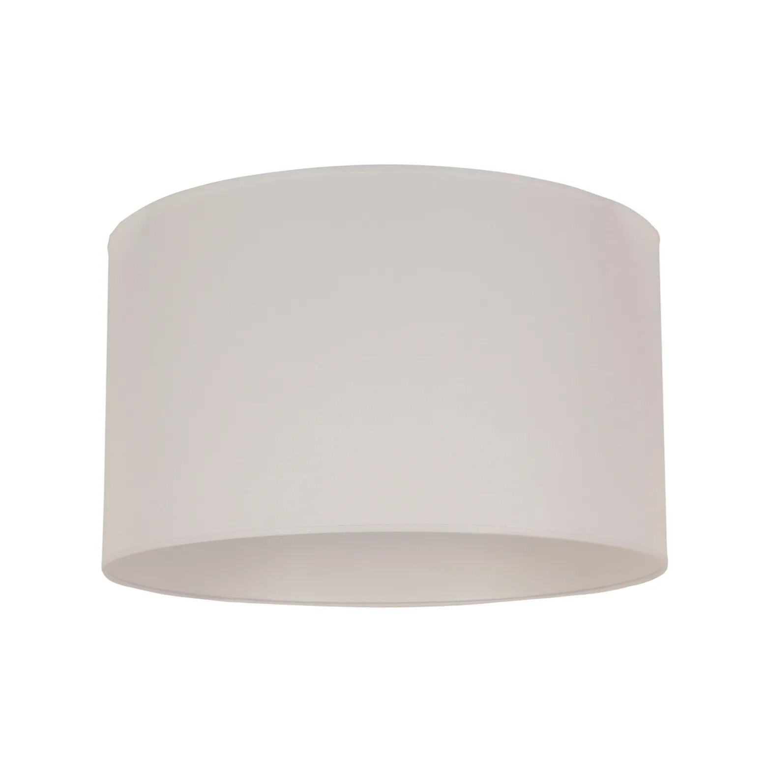 Varjostin, väri Ivory, kermanvärinen, halkaisija 60 cm, korkeus 35 cm, kangas