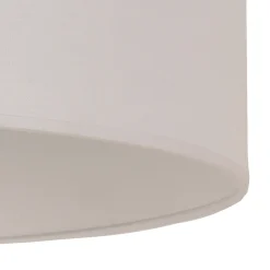 Varjostin, väri Ivory, kermanvärinen, halkaisija 60 cm, korkeus 35 cm, kangas