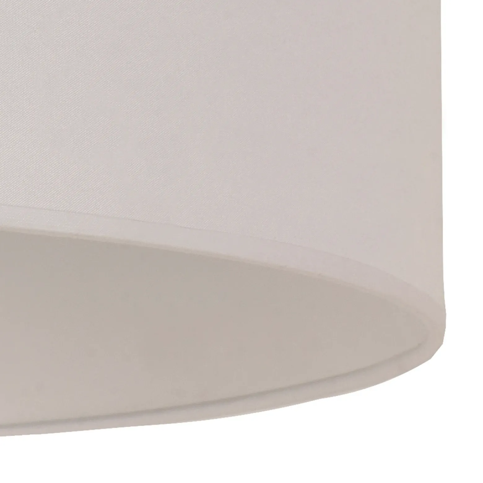 Varjostin, väri Ivory, kermanvärinen, halkaisija 60 cm, korkeus 35 cm, kangas