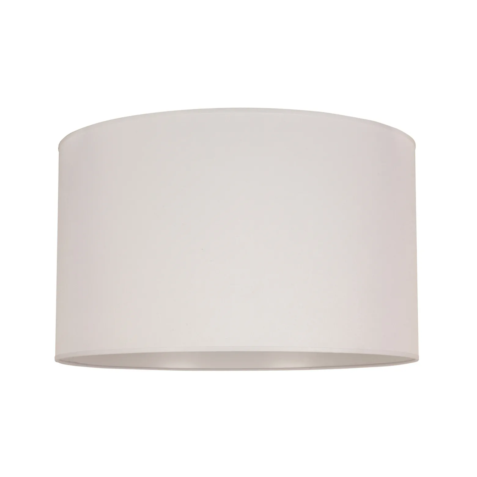 Varjostin, väri Ivory, kermanvärinen, halkaisija 60 cm, korkeus 35 cm, kangas