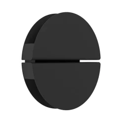 Vascella-LED-ulkoseinälamppu, musta, halkaisija 18 cm, metallia