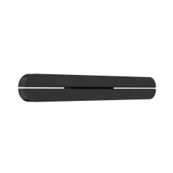 Vascella-LED-ulkoseinälamppu, musta, leveys 60 cm, metallia