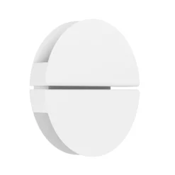Vascella-LED-ulkoseinälamppu, valkoinen, halkaisija 18 cm, metalli