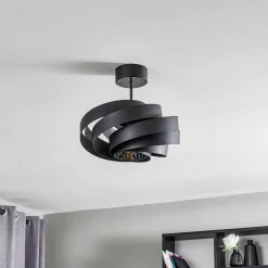 Vento kattovalaisin, musta, Ø 40 cm, metalli, E27