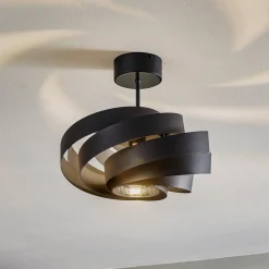 Vento kattovalaisin, musta, Ø 40 cm, metalli, E27