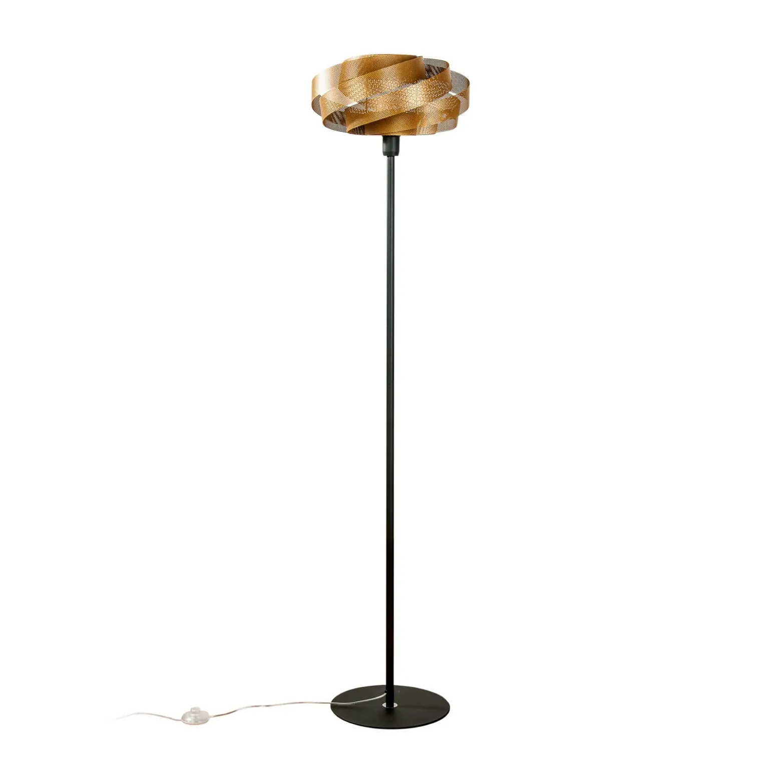 Vento-maavalaisin, musta/kultainen, metalli, Ø 40 cm, E27