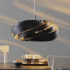 Vento riippuvalaisin, musta, Ø 60 cm, metalli, E27