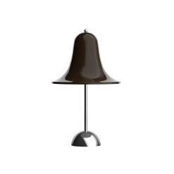 VERPAN LED-akku pöytävalaisin Pantop, ruskea, korkeus 30 cm, IP44