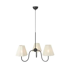 Veya-riippuvalaisin, beige, pellava, Ø 90 cm, E14