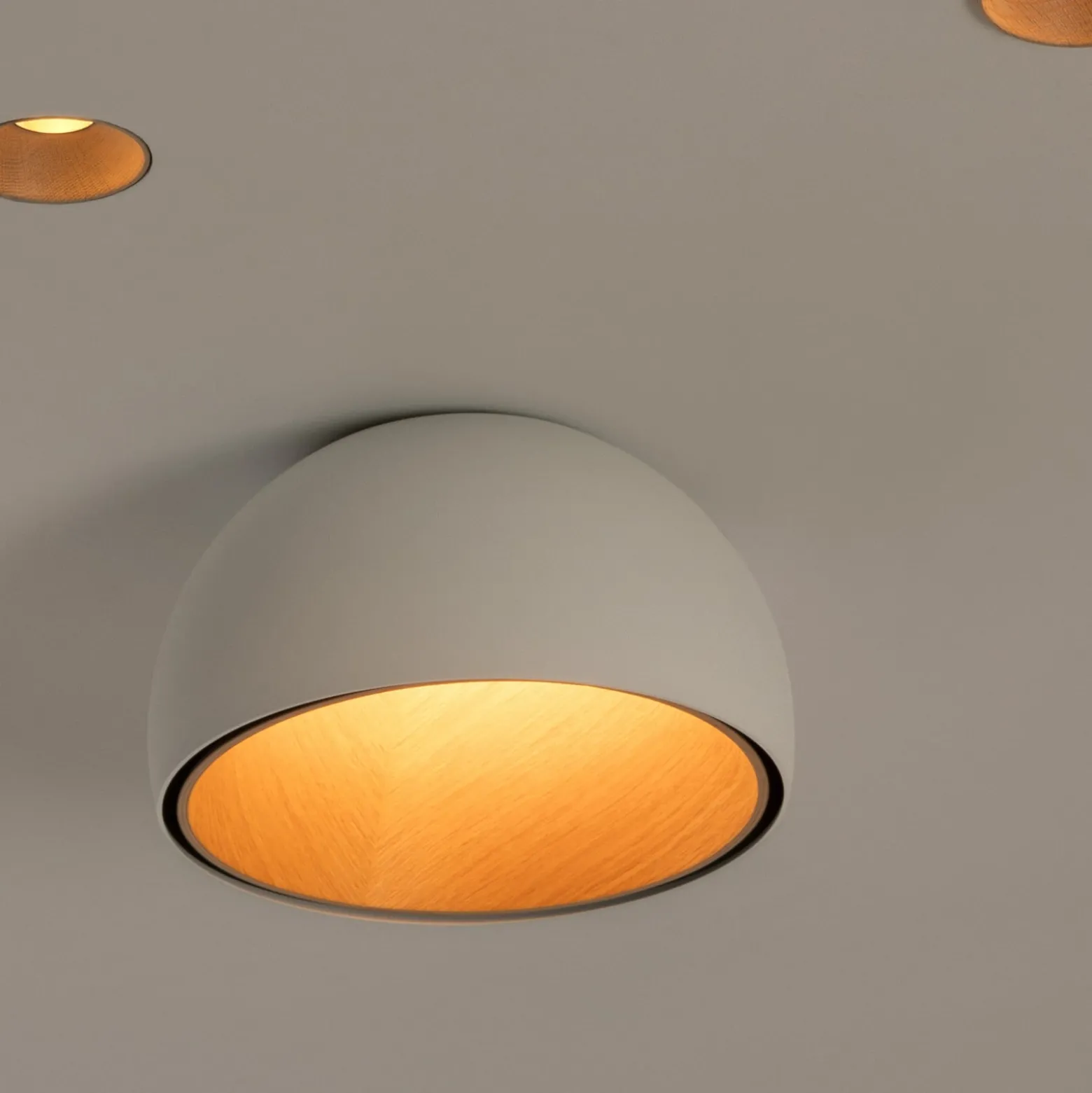 Vibia Duo 4874 LED-kattovalaisin, kerma