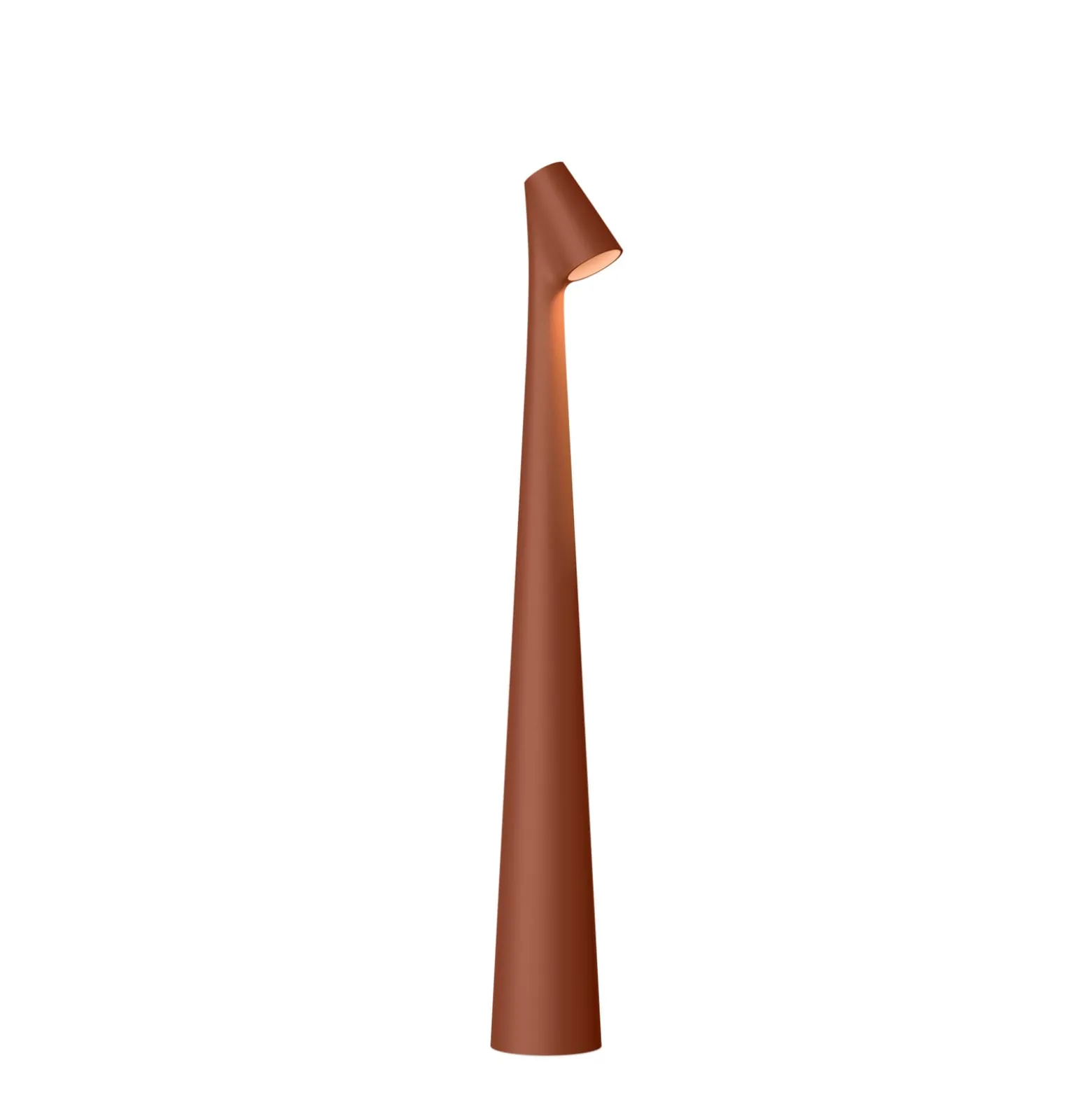 Vibia LED-akkukäyttöinen pöytävalaisin Africa, korkeus 40 cm, terrakotta