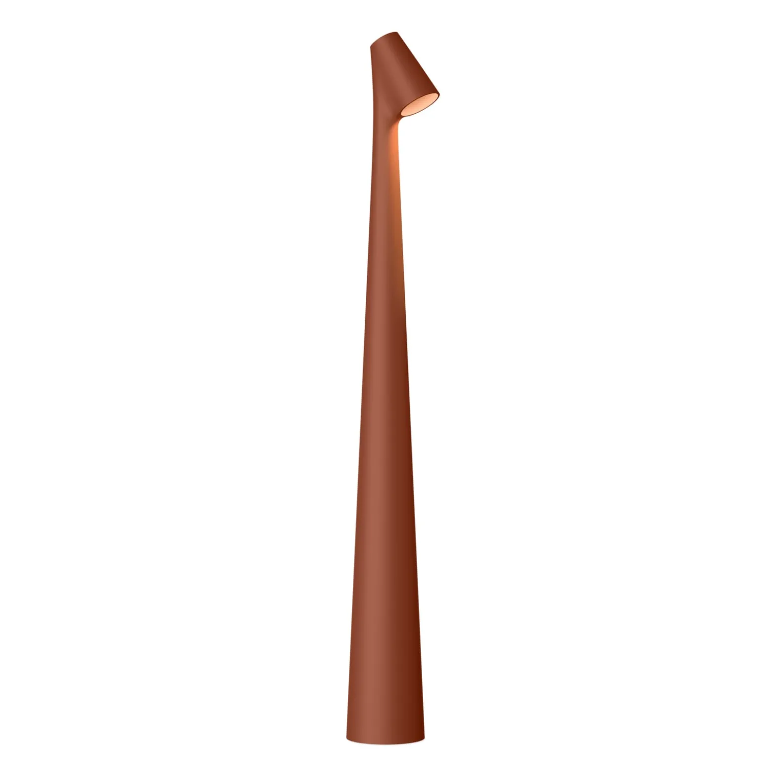 Vibia LED-akkukäyttöinen pöytävalaisin Africa, korkeus 45 cm, terrakotta