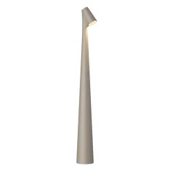 Vibia LED-akkupöytävalaisin Africa, korkeus 45 cm, tummanbeige