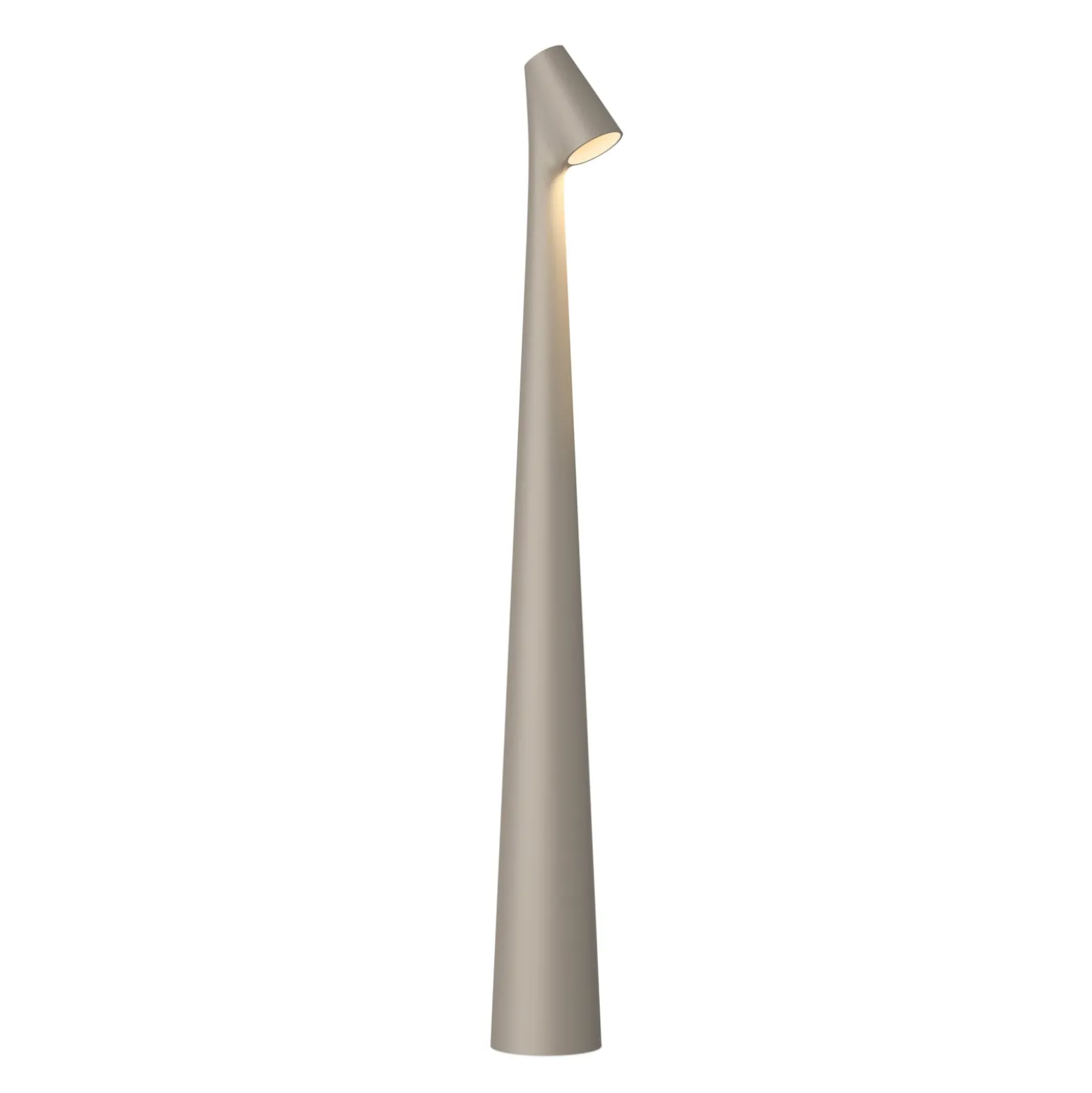 Vibia LED-akkupöytävalaisin Africa, korkeus 45 cm, tummanbeige