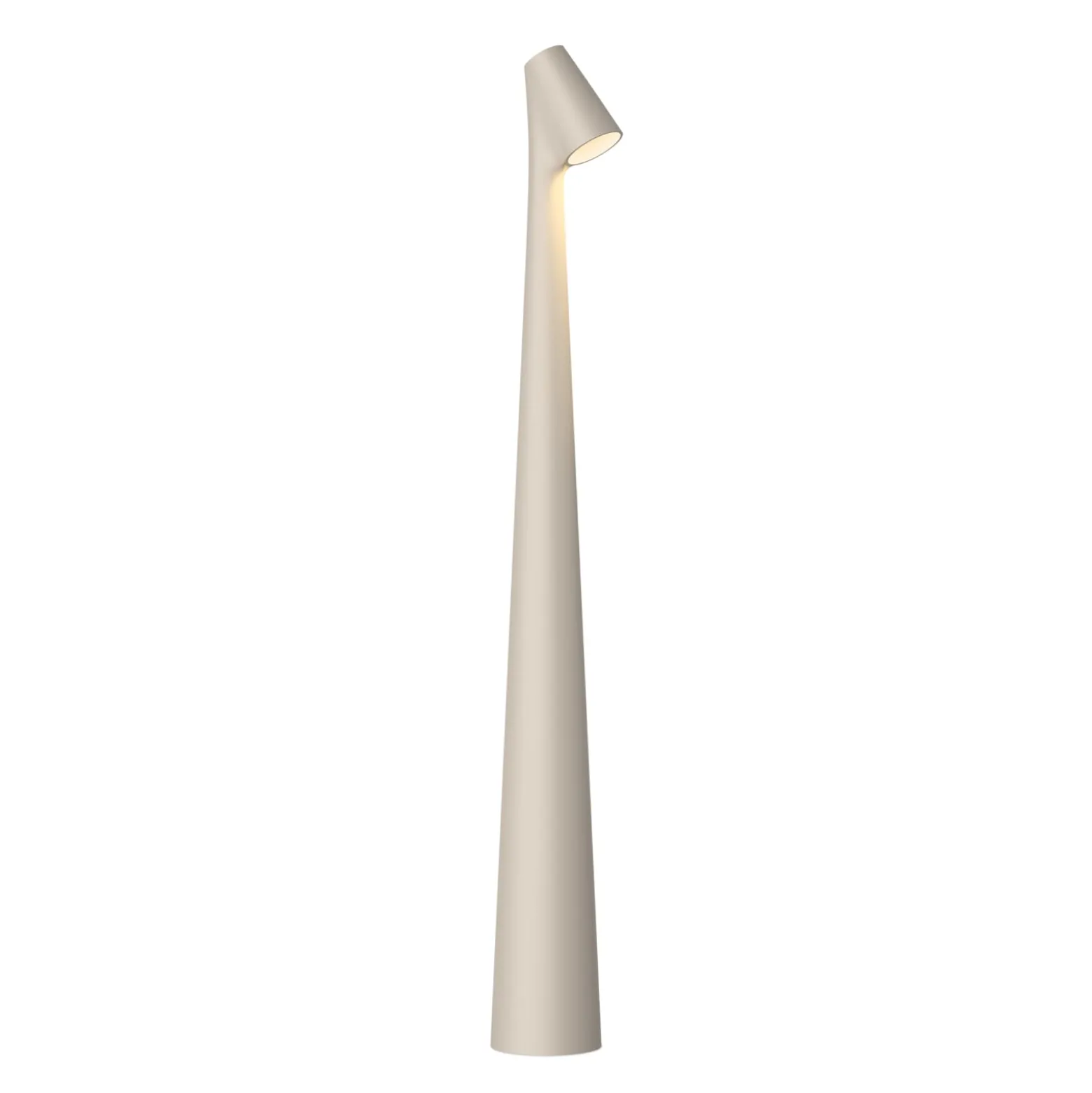 Vibia LED-akkupöytävalaisin Africa, korkeus 45 cm, vaaleanbeige