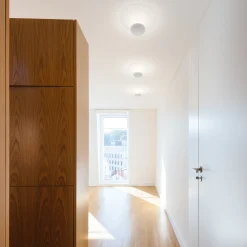 Vibia LED-kattovalaisin Funnel, valkoinen, alumiini, Ø 35 cm, 2700 K