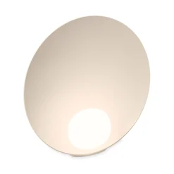 Vibia LED-pöytävalaisin Musa 7400, ruusukulta, Ø 26 cm, seisova