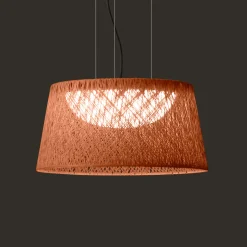 Vibia LED-riippuvalaisin ulos WIND, terrakotta, 30 x 60 cm, 927