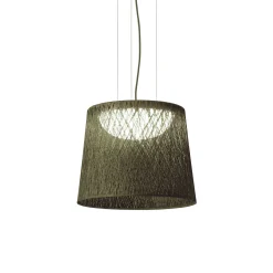 Vibia LED-riippuvalaisin ulos WIND, vihreä, 48 x 60 cm, 927