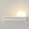 Vibia LED-seinävalaisin Suite, kivi oikealla, valkoinen, 14 cm