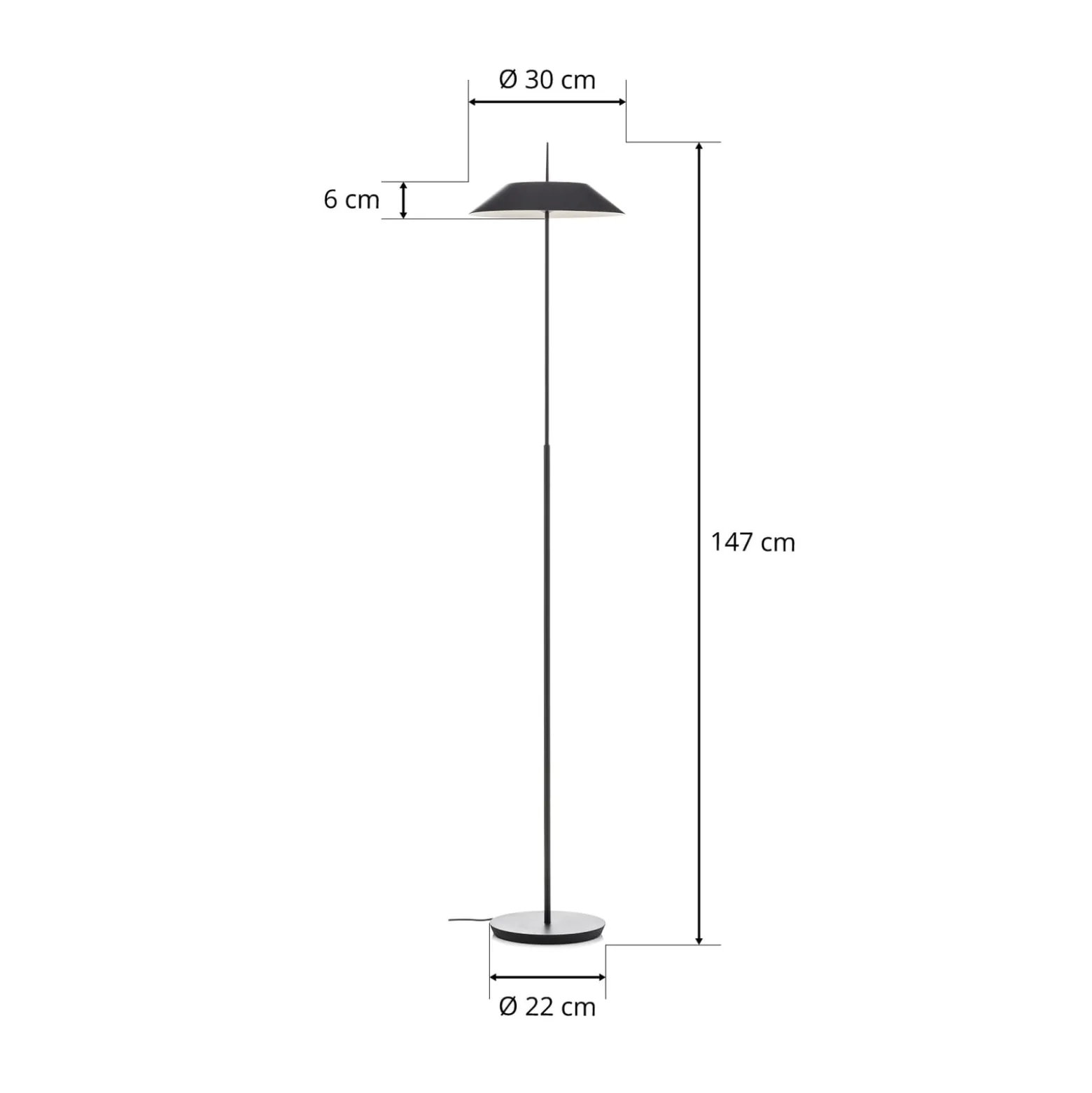 Vibia Mayfair - LED-lattiavalaisin, grafiitinharmaa